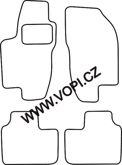 Gumové autokoberce Citroen C3 2002-2009 GLE